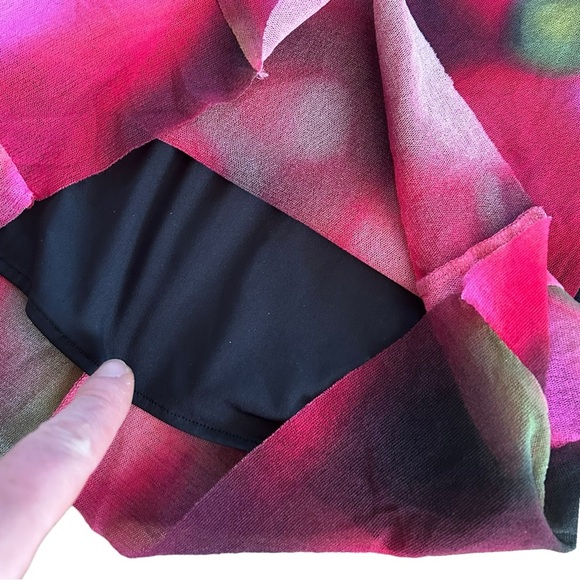 Vintage Jean Paul Gaultier Soleil Printed Midi Sheath Dress Floral Pink Small - Picture 7 of 8